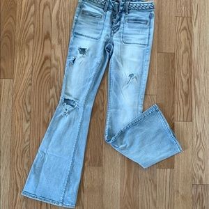 American Eagle boho artist super flare jeans